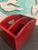Wood Vintage Cherry Wood Lazy Susan Napkin & Condiment Holder With Heart Cutouts For Sale - Image 7 of 7