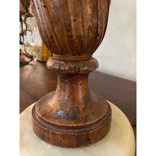 18th Century Fragment Urn Mounted as a Lamp For Sale - Image 4 of 9