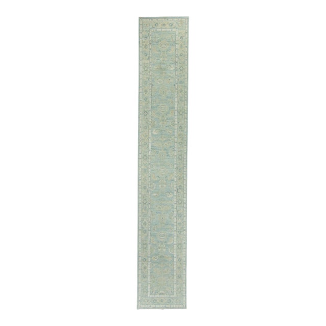 Turkish Oushak Runner Rug 2'9" x 16'3" #17818 For Sale