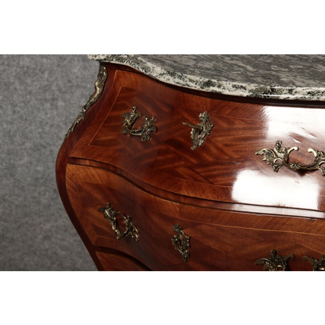 Baroque Chest of Drawers in Mahogany, 1920s For Sale - Image 10 of 18