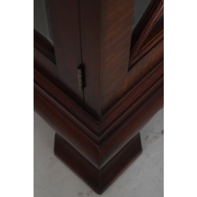 Henkel Harris Beveled Glass #2348 Mahogany Curio Cabinet For Sale - Image 14 of 18