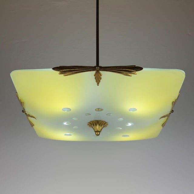 Vintage Art Deco Pendant Light, 1930s For Sale - Image 14 of 18