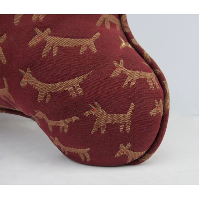 Vintage Donghia "Housepets," Textile Doggy-Bone Shaped, Accent Pillow -Down Fill For Sale In West Palm - Image 6 of 8