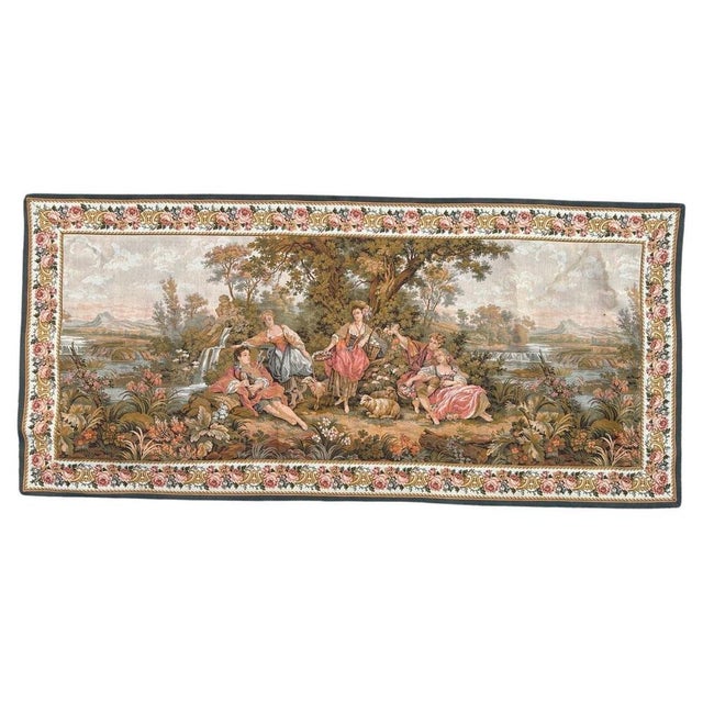 French Gallant Jaquar Tapestry, 1970s For Sale - Image 17 of 17
