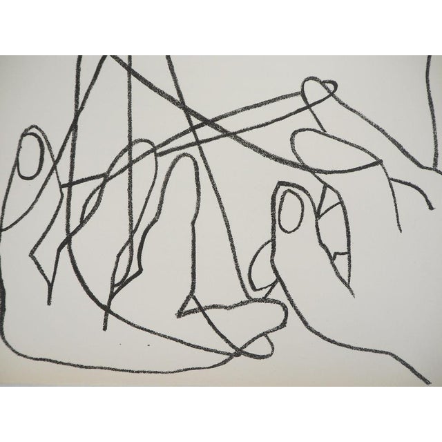 Françoise Gilot (1921-2023) The String Game Original lithograph On Marais wove paper, 22 x 28 cm (approx. 9 x 11 inches)...