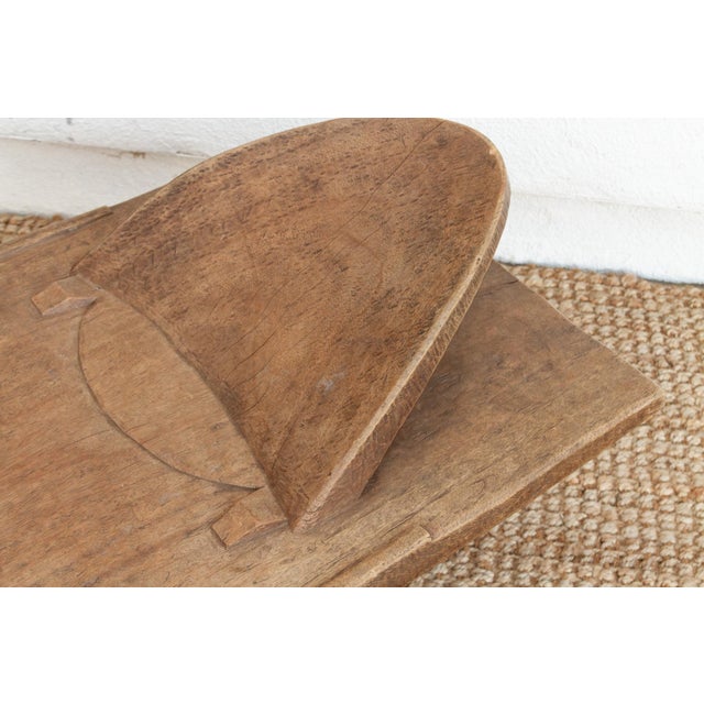 Brown Sculptural Rustic & Elegant African Bed For Sale - Image 8 of 10