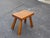 Brutalist 1960s Vintage Solid Wood Brutalist Stool, Dutch Design For Sale - Image 3 of 7