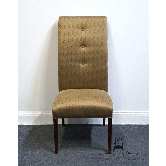 HICKORY WHITE Contemporary Modern Upholstered Dining Side Chair • 45” High • 21” Wide • 26.5” Deep • 19" Seat Height We...