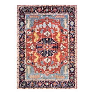Pasargad Home Serapi Rust Wool Area Rug- 3'10'' X 6' 0'' For Sale