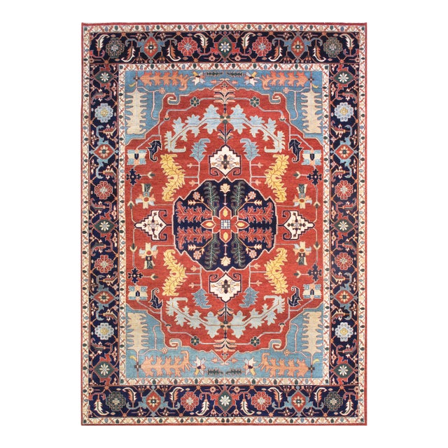 Pasargad Home Serapi Rust Wool Area Rug- 3'10'' X 6' 0'' For Sale