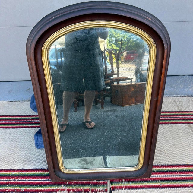Late 19th Century A Very Nice Antique Walnut Victorian Wall Mirror, Circa 1860s For Sale - Image 5 of 18