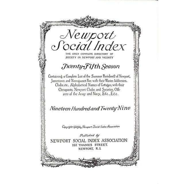 Traditional Newport Social Index 1929 For Sale - Image 3 of 14