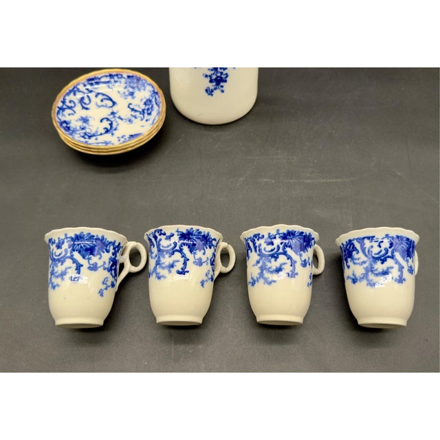 Late 19th Century 1892 Cauldon England Chocolate Pot Set For Sale - Image 5 of 14