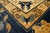 1920s Beige Field Antique Chinese Peking Floral Medallion Oriental Wool Rug For Sale - Image 4 of 11