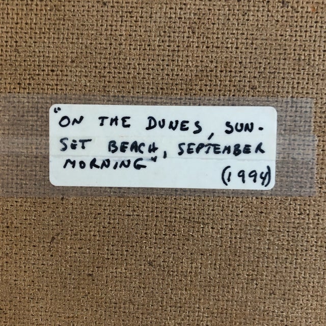 Original Contemporary Impressionist Painting “On the Dunes” Seascape Signed For Sale In Philadelphia - Image 6 of 7