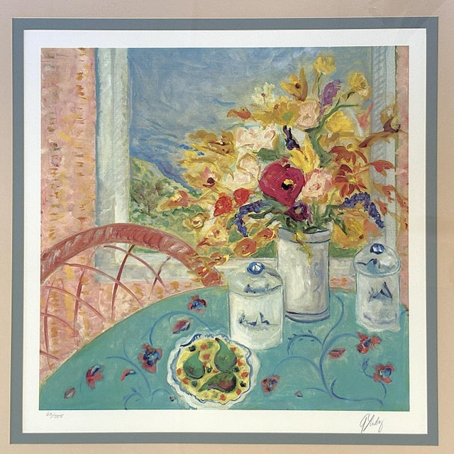 Turquoise Vintage Soicher-Marin Fine Art Signed and Numbered Print 'Spring Morning #63/695' For Sale - Image 8 of 18