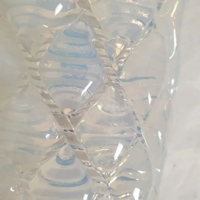 Pair of Opaline Murano Glass Sconces 1970s, Mid Century Modern For Sale - Image 10 of 11