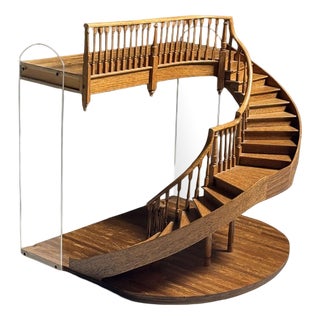 Architectural Staircase Model in Wood For Sale