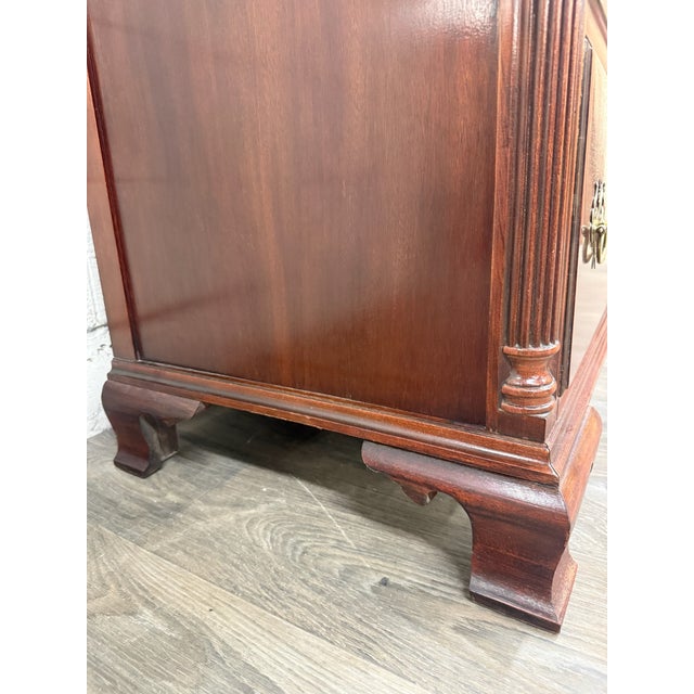 Vintage Thomasville Chair Company Mahogany Chest on Chest Dresser For Sale - Image 12 of 18