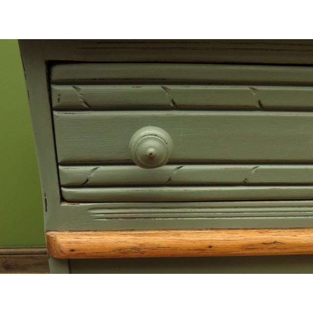 Miami Inspired Dusky Blue Sideboard with Stripped Top, 1950s For Sale - Image 10 of 18