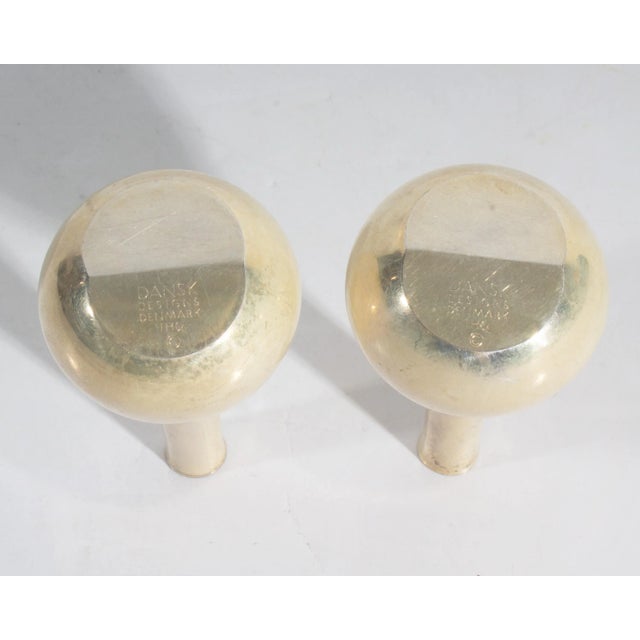Mid-Century Modern Jens Quistgaard Dansk Designs Silverplate Teardrop Candlestick Holders For Sale - Image 3 of 6
