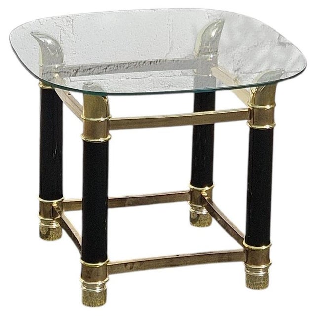 Italian Faux Tusk Glass Side Table, 1980s For Sale - Image 16 of 16