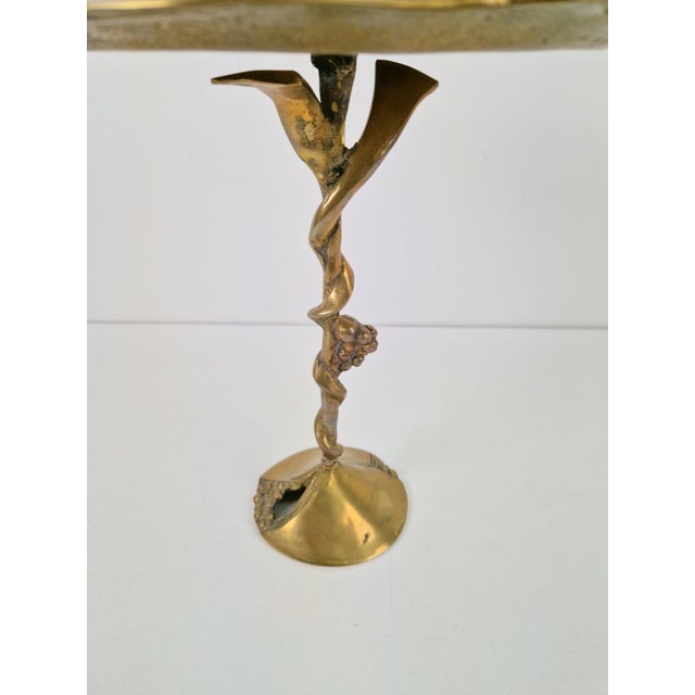 Gold Brutalist Brass Amadeo Petit-Four Dish by Kurt Jesch for Fratelli Tonini, 1970s For Sale - Image 8 of 11