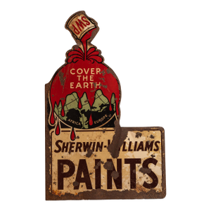 Vintage Sherwin Williams DSP Storefront Flange Sign