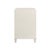 Not Yet Made - Made To Order Matthew Izzo Home Novalie Antique White Matte Lacquer Fluted Front Two Drawer Side Table With Antique Brass Drawer Pulls For Sale - Image 5 of 7