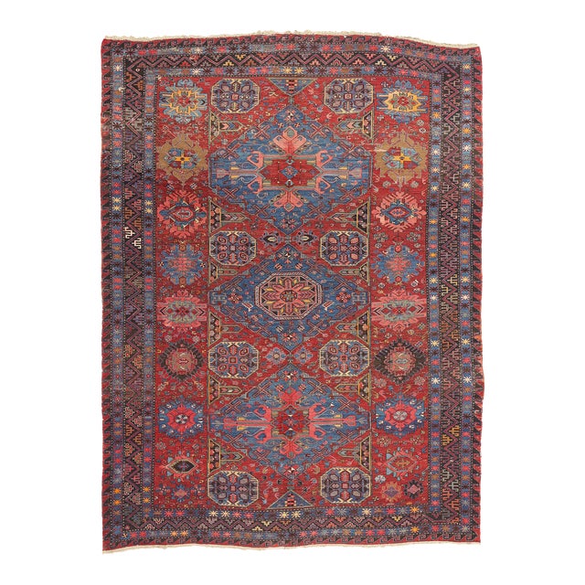 Antique Caucasian Soumak Rug - 08'06 X 11'05 For Sale