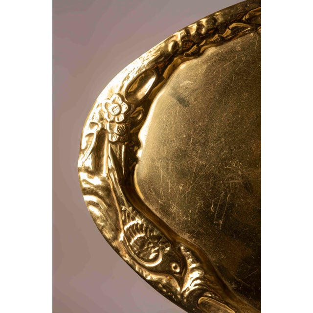 Large Decorative Silver Tray from Valenti, Spain, 1970s For Sale - Image 4 of 6