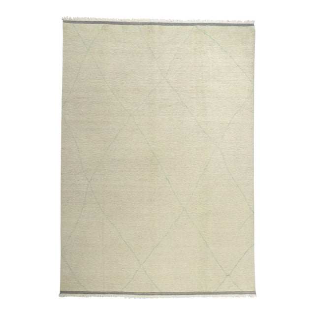 Vintage Modern Moroccan Area Rug - 09'00 X 12'09 For Sale