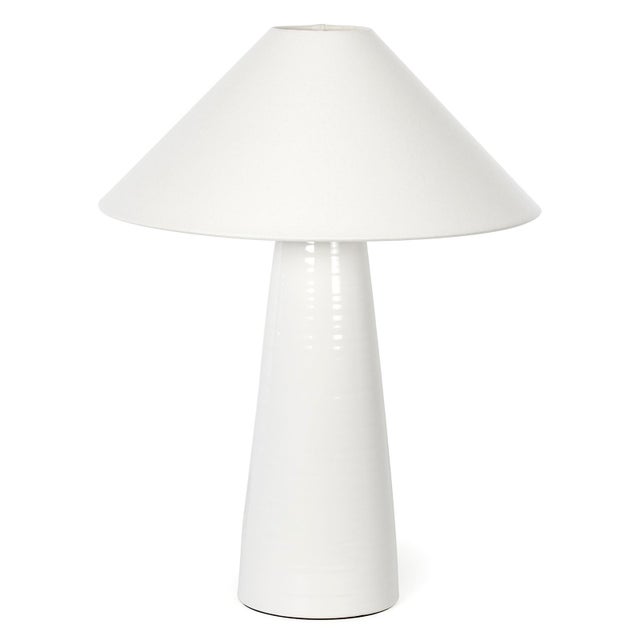 Contemporary Koda Ceramic Table Lamp, White For Sale - Image 3 of 3