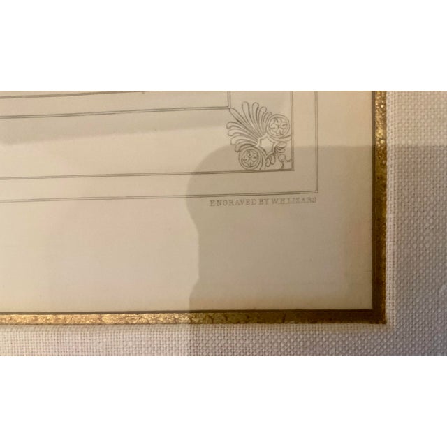 Sculpture Materials Antique Hand-Colored Engraving of Edinburgh Castle in Ornate Frame For Sale - Image 7 of 9