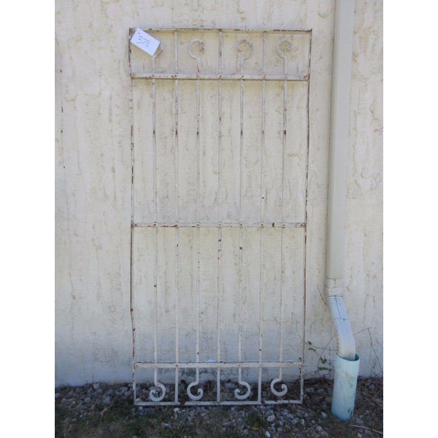 Antique Victorian Iron Gate Architectural Salvage Door For Sale In Philadelphia - Image 6 of 7
