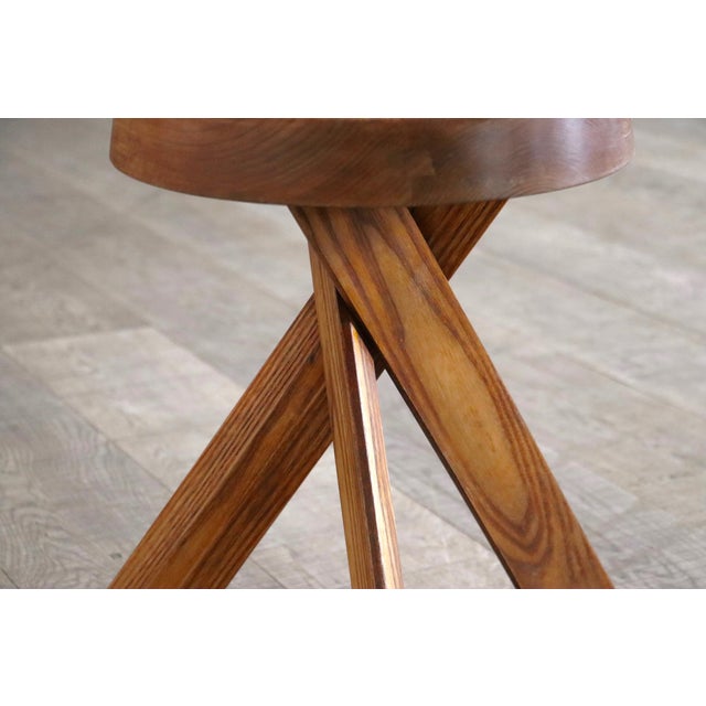 Wood Elm S31 Stool by Pierre Chapo for Altelier Chapo, France, 1972 For Sale - Image 7 of 8