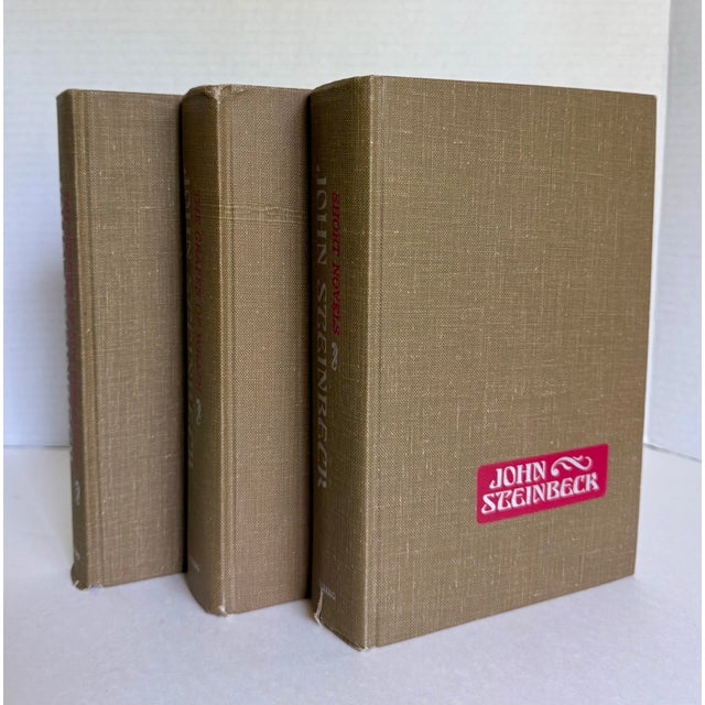 Mid-Century Modern Mid-Century John Steinbeck Hardcover Book Set of 3 – Viking Press For Sale - Image 3 of 12