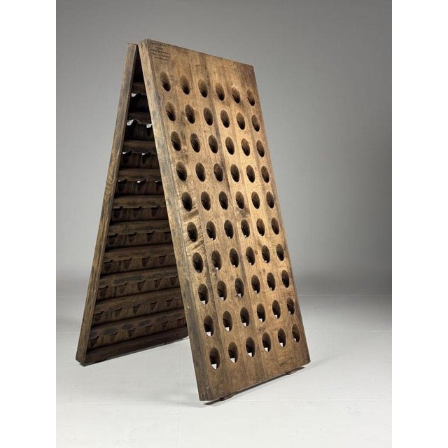 Oak Champagne Wine Rack Pupitre For Sale - Image 9 of 15