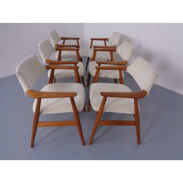 1960s GM11 Teak Armchairs by Svend Aage Eriksen for Glostrup, Denmark, 1960s, Set of 6 For Sale - Image 5 of 18