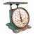 Antique 1906 Triner “Perfection” Family Kitchen Scale in Original Aqua Paint For Sale