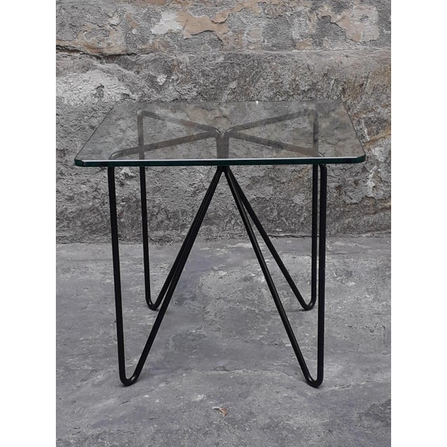 Lounge Coffee Table in Crystal & Iron For Sale - Image 9 of 9