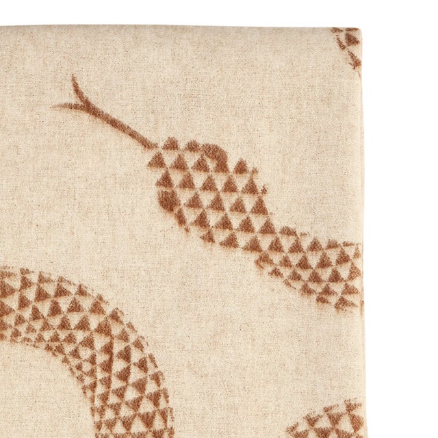 Modern Eden Merino Wool Throw For Sale - Image 3 of 3