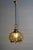 Mid-century modern Large onion pendant lamp, 1960s Brass/glass Diameter 36cm Height 45cm plus 55cm chain 1 x E27 socket...