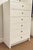 Bungalow 5 Villa & Home Modern White Grasscloth Tall Bryant Chest of Drawers For Sale - Image 4 of 6