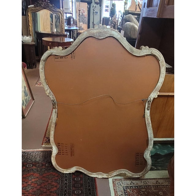 French Venetian Style 1950s Wall Mirror For Sale - Image 3 of 13