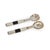 Transitional Rory Horn Salad Server Set with Bone Etched Handle For Sale - Image 3 of 3