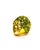 Bochic "Orient" Vintage Natural Peridot & Tourmaline Ring Set 18K & Silver, Size 6.5 For Sale - Image 4 of 18