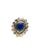 Blue Bochic “Orient” Vintage Rose Cut Diamond & Tanzanite Ring Set 18K Gold & Silver For Sale - Image 8 of 10
