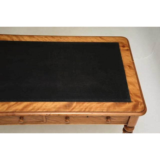 Victorian Satinwood Writing Desk, 1840s For Sale - Image 6 of 10