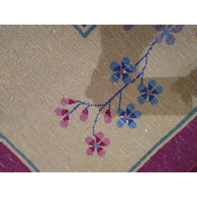 1920's Antique Art Deco Chinese Rug For Sale - Image 9 of 11